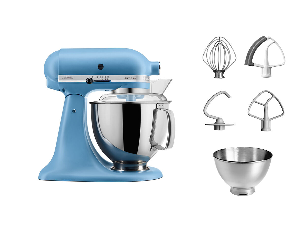 Artisan Tilt-Head Stand Mixer 4.8 L with Extra Accessories – Velvet Blue