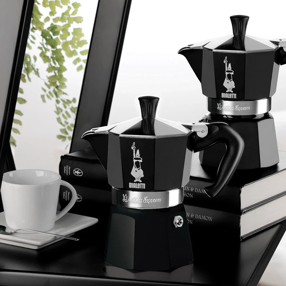 Moka Express Coffee Maker, 6 Cup – Black