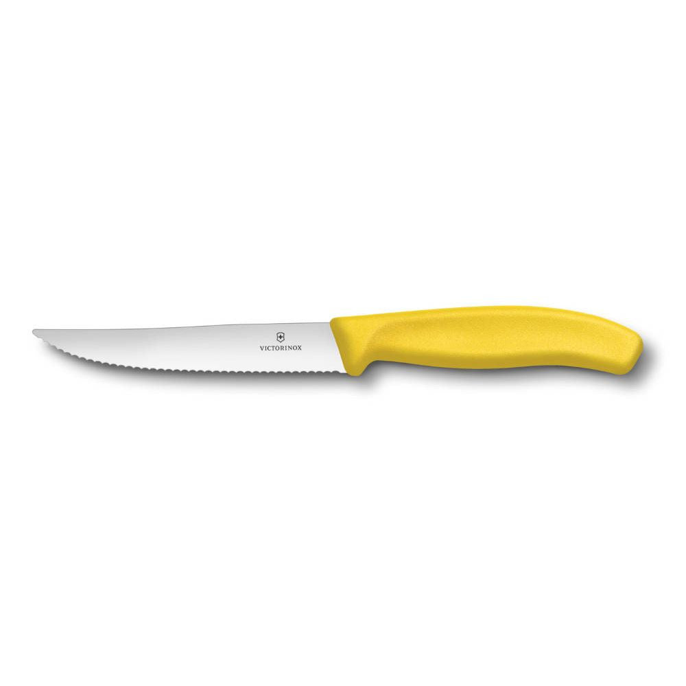 Swiss Classic Gourmet Steak - And Pizza Knife Serrated 12 cm Yellow