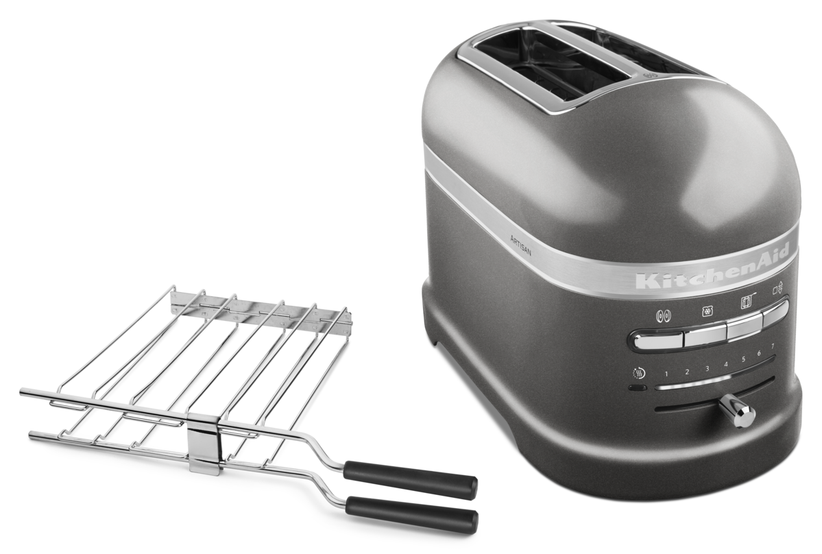 Artisan 2-slice toaster – Medallion Silver