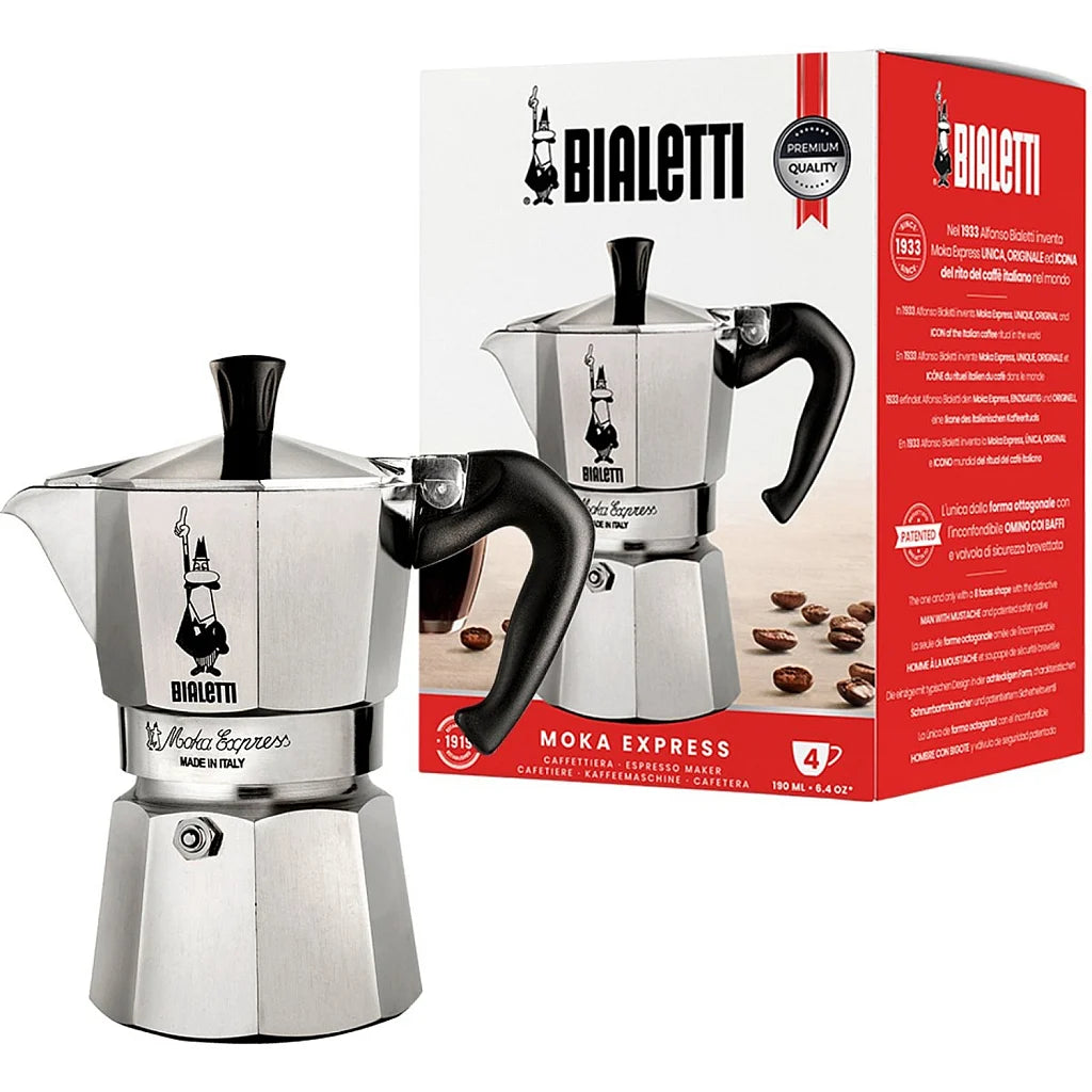 Moka Express Coffee Maker, 4 Cup