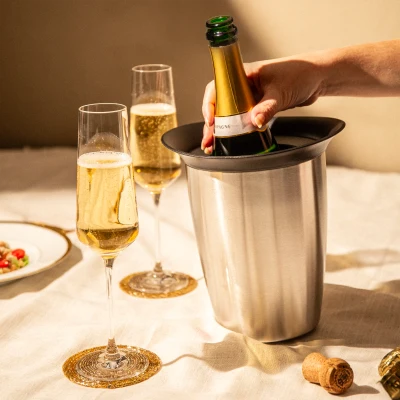 Elegant Champagne Cooler – Stainless Steel
