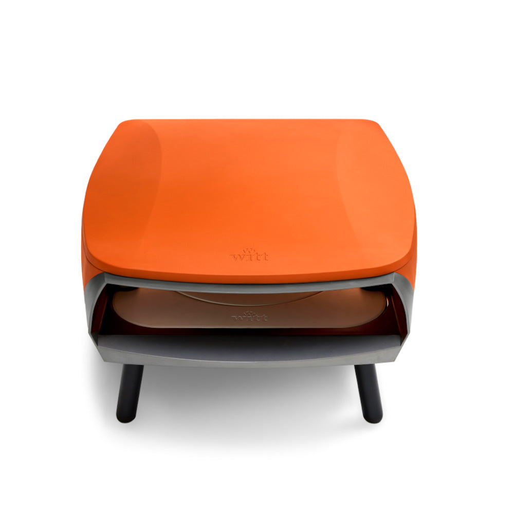 Etna Rotante 16" Pizza Oven – Matte Orange