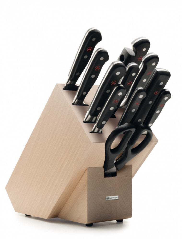 Classic Knife Box 12 Pieces Beech