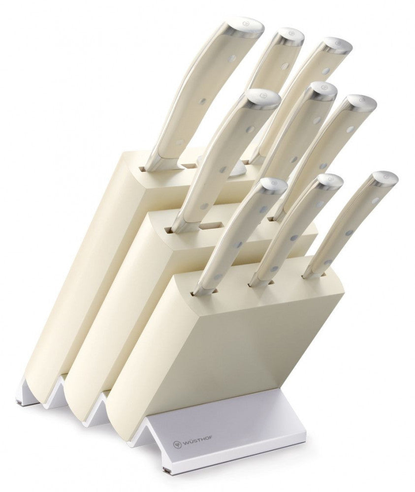 Classic Ikon Creme Stepped Knife Box 9 Pieces
